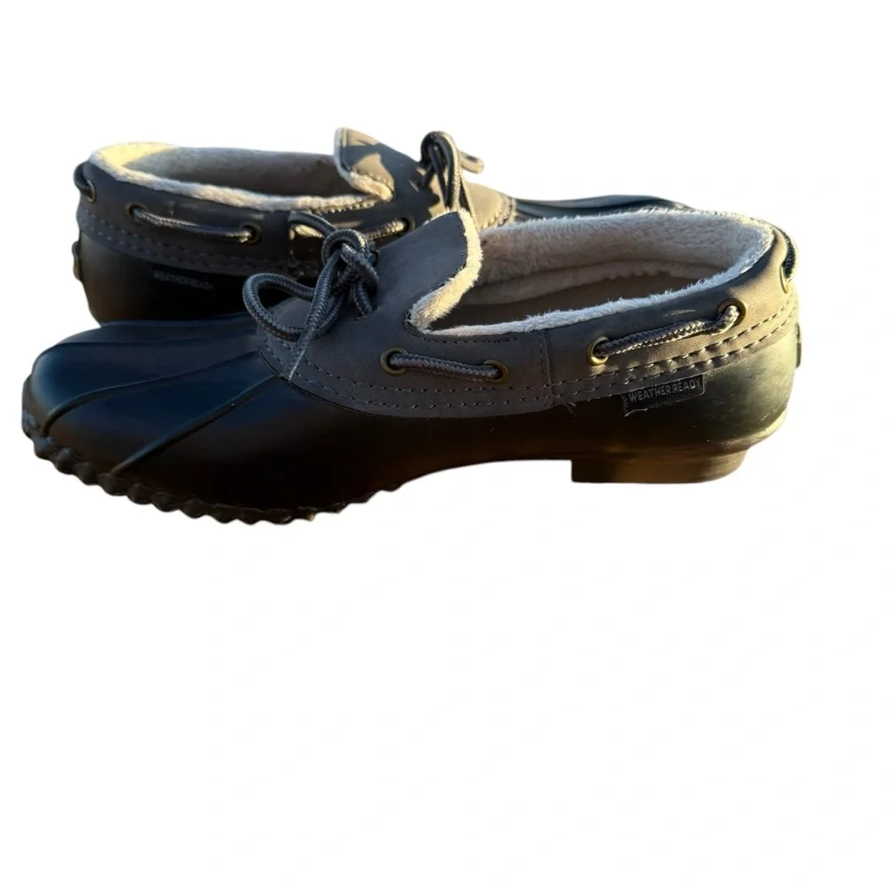 JBU GWEN WEATHER READY DUCK SHOES SIZE 9M FAUX FUR LINED